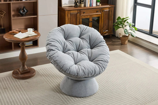 Oversized Swivel Accent Chair, 360 Swivel Barrel Chair, Papasan Chair for Living Room Bedroom Default -DTYStore