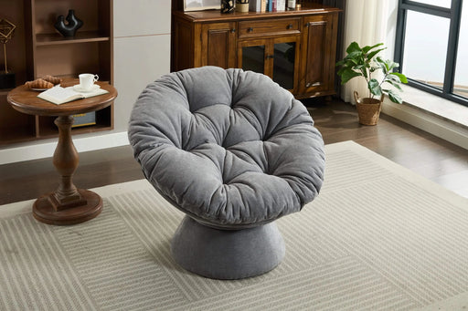 Oversized Swivel Accent Chair, 360 Swivel Barrel Chair, Papasan Chair for Living Room Bedroom Default -DTYStore