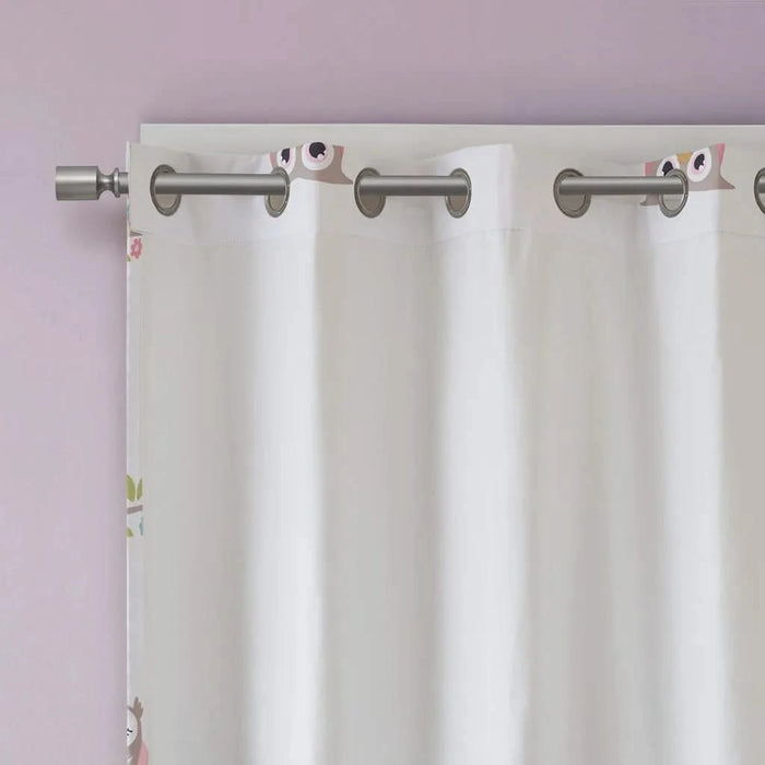 Owl Printed Blackout Curtain Panel(Only 1 Pc Panel) Default -DTYStore