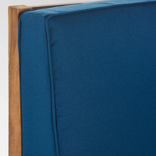 PERLA 3 SEATER SOFA AND TABLE SET, BLUE Default -DTYStore