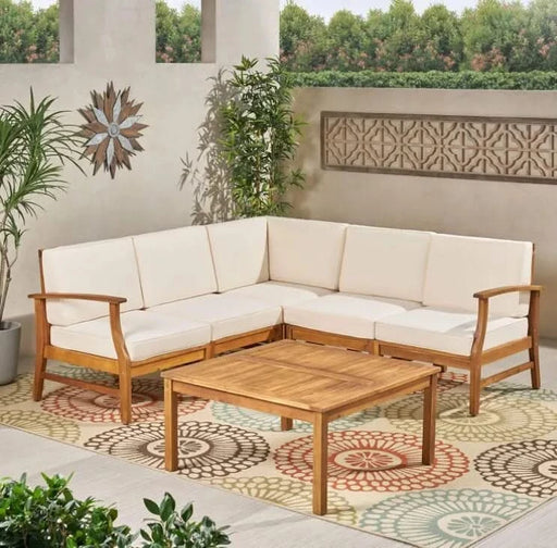 PERLA 6-PCS SOFA SET, CREAM Default -DTYStore