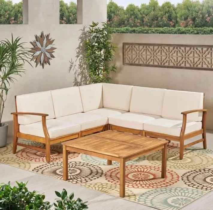 PERLA 6-PCS SOFA SET, CREAM Default -DTYStore