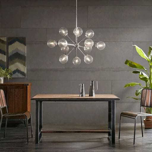 Paige 12-Light Chandelier with Oversized Globe Bulbs Default -DTYStore