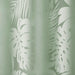 Palm Leaf Burnout Window Sheer Sage Green 50x95' Default -DTYStore