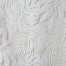 Palm Leaf Burnout Window Sheer White 50x84' Default -DTYStore