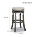 Palmer Lake Swivel Stool, 30” Bar Height or 24” Counter Height -DTYStore