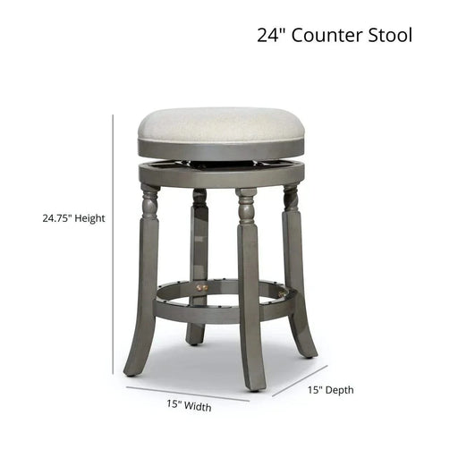 Palmer Lake Swivel Stool, 30” Bar Height or 24” Counter Height -DTYStore