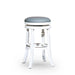 Palmer Lake Swivel Stool, 30” Bar Height or 24” Counter Height 24" Counter Height White Gray Leather -DTYStore