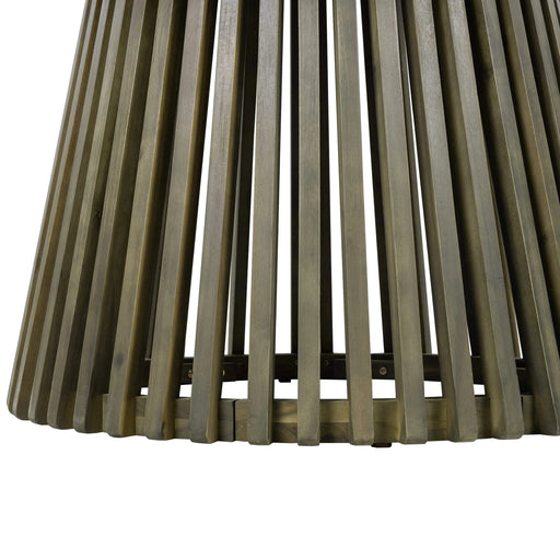 Patio Set Outdoor Acacia Wood Furniture Sets-Modern Club Chair Conversation Sets with Patio Dining Table for Garden, Patio & Deck (Grey Finish+Cream Cushion) Default -DTYStore