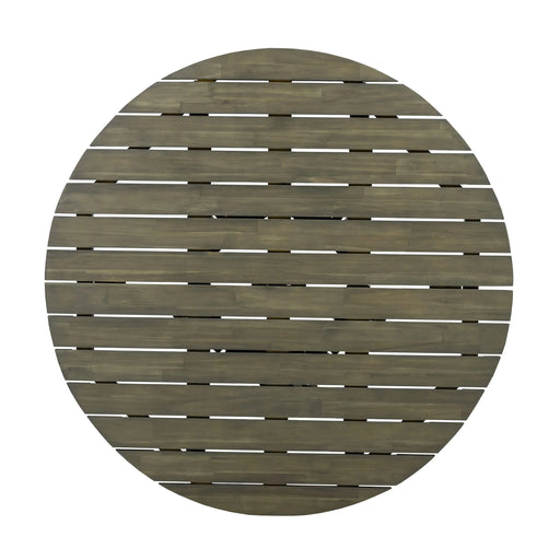 Patio Set Outdoor Acacia Wood Furniture Sets-Modern Club Chair Conversation Sets with Patio Dining Table for Garden, Patio & Deck (Grey Finish+Cream Cushion) Default -DTYStore