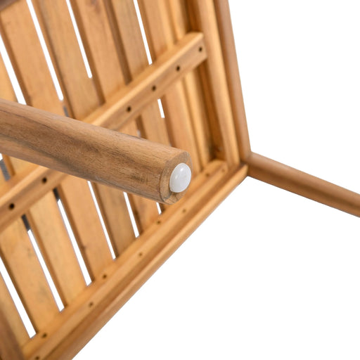 Patio Set Outdoor Acacia Wood Furniture Sets- Braided Dining Chairs Leisure Sets with Patio Dining Table for Garden, Patio & Deck (Teak Look & Grey Rope) Default -DTYStore