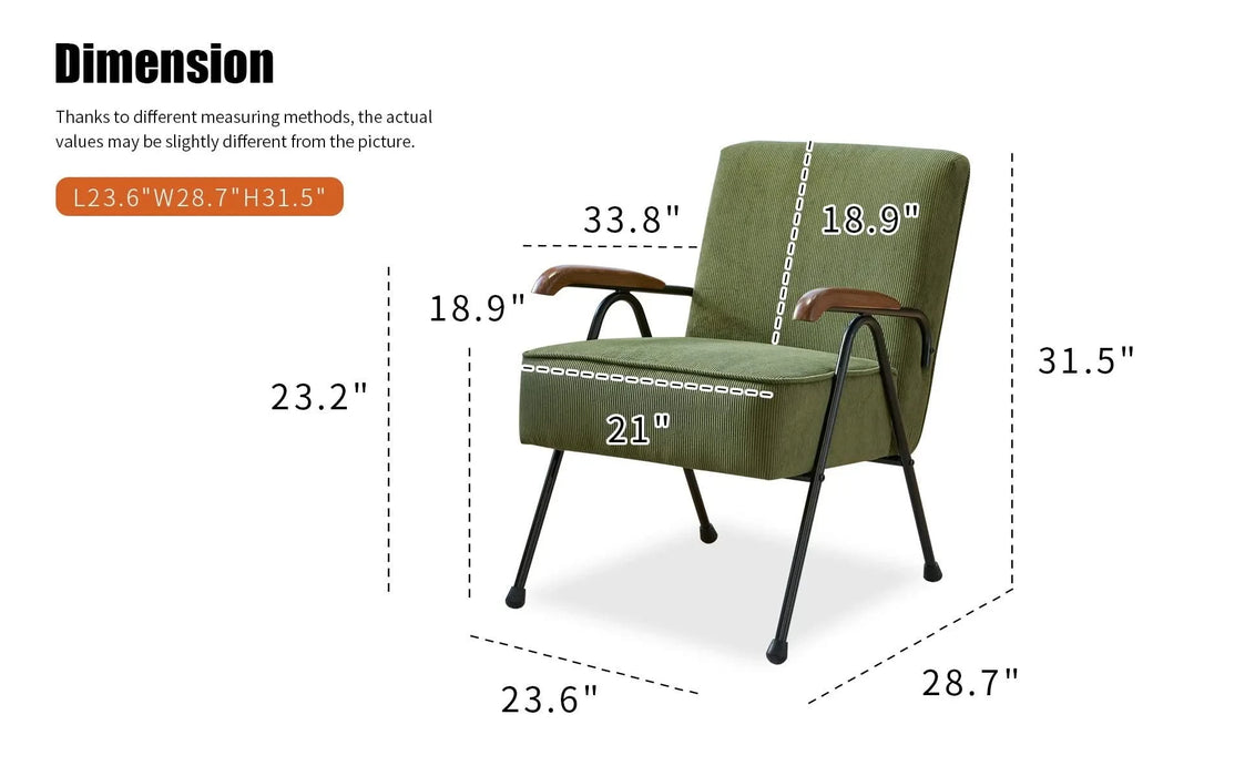 Pattern Colorful Fabric Armchair, Modern Accent Chair High Back, Living Room Chairs with Metal Legs and Soft Padded, Sofa Chairs for Home Office,Bedroom,Dining Room Default -DTYStore