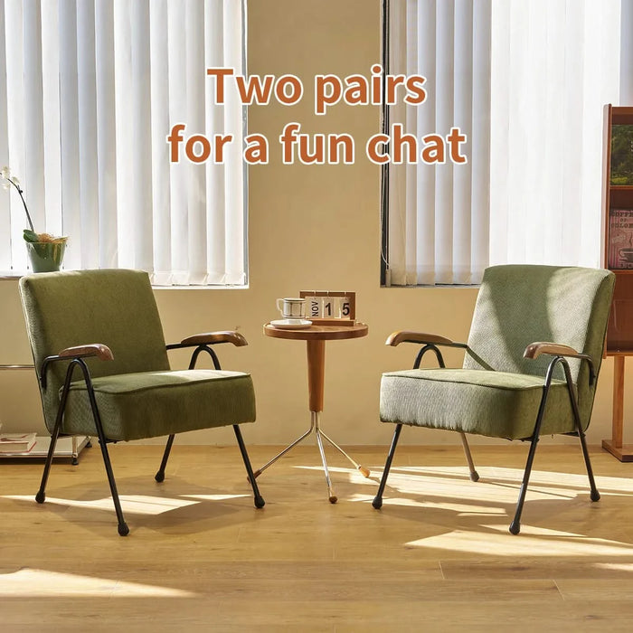 Pattern Colorful Fabric Armchair, Modern Accent Chair High Back, Living Room Chairs with Metal Legs and Soft Padded, Sofa Chairs for Home Office,Bedroom,Dining Room Default -DTYStore