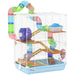 PawHut 18' 5 Tier Hamster Cage with Tubes and Tunnels, Small Animal Cage with Portable Carry Handle, Gerbil Cage with Water Bottle, Food Dish, Exercise Wheel, Light Blue Pet Beds & Furniture, Pet Supplies, searchfilter_Pet Supplies| DTY Store