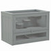 PawHut 2-Level Hamster Cage Mice and Rat House, Small Animal Habitat for Guinea Pigs, Chinchillas with Openable Top, Front Door, Shelf and Ladder, Gray - DTY Store
