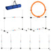 PawHut 3PC Dog Agility Equipment Set, Obstacle Course Exercise for Dog Include Adjustable Hurdle, Hoop, Weave Poles and Carry Bag - DTY Store