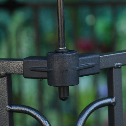 PawHut 48' x 41' Heavy-Duty Metal Dog Playpen, Outdoor Pet Cage Kennel, Puppy Exercise Fence Barrier with Weather-Resistant Polyester Roof, Locking Door, & Metal Frame Default -DTYStore