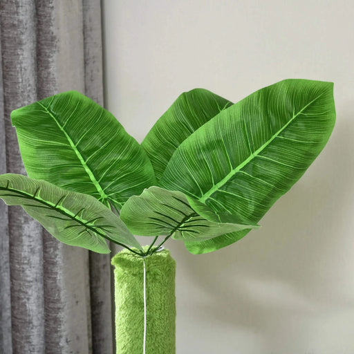 PawHut 56' Cat Tree for Indoor Cats with Hammock, Cat Tower with Scratching Post, Platforms, Play Ball and Anti-tipping Device, for Indoor Cats, Green Default -DTYStore