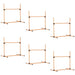 PawHut 6 Piece Dog Agility Training Equipment with Hurdle Bag and Whistle, Orange and White Default -DTYStore