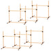 PawHut 6 Piece Dog Agility Training Equipment with Hurdle Bag and Whistle, Orange and White Default -DTYStore