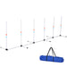 PawHut Adjustable Dog Agility Training Obstacle Set with Weaves Poles and Storage Bag - DTY Store
