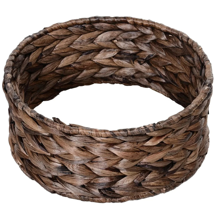 PawHut Handwoven Elevated Cat Bed with Soft Cushion & Cat Egg Chair Shape, Cat Basket Bed Kitty House with Stand, Raised Wicker Cat Bed for Indoor Cats, 23.5' H, Grey Default -DTYStore