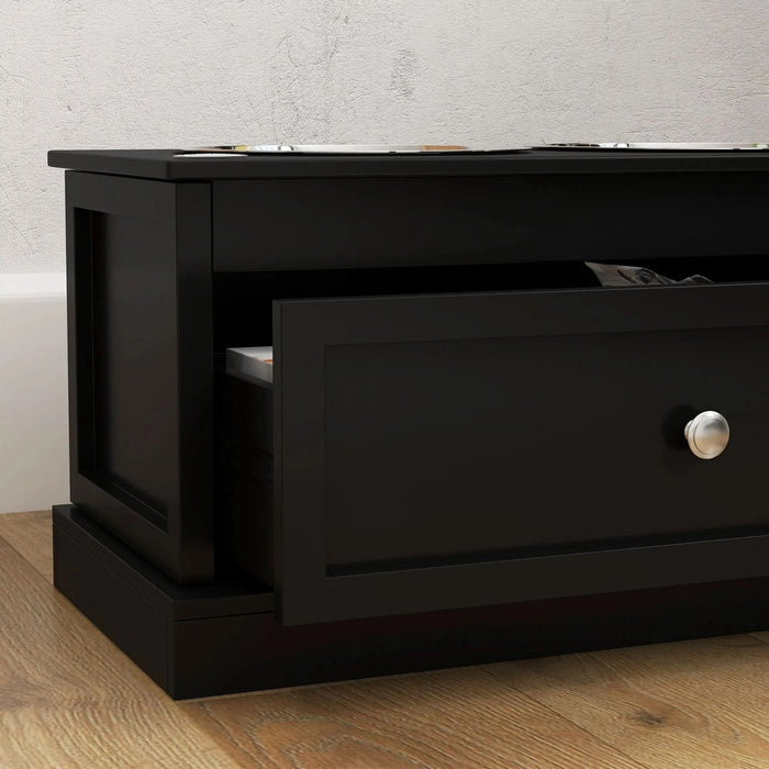 PawHut Large Elevated Dog Bowls with Storage Drawer Containing 11L Capacity, Raised Dog Bowl Stand Pet Food Bowl Dog Feeding Station, Black - DTY Store