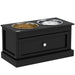 PawHut Large Elevated Dog Bowls with Storage Drawer Containing 11L Capacity, Raised Dog Bowl Stand Pet Food Bowl Dog Feeding Station, Black - DTY Store