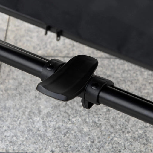 PawHut One-Click Foldable Doggy Stroller for Medium Large Dogs, Pet Stroller with Storage, Smooth Ride with Shock Absorption, Mesh Window, Safety Leash, Big Dog Walking Stroller, Gray Default -DTYStore