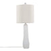 Pearl 29' Contemporary Polyresin Table Lamp in Matte White Poly, Natural Shell and White Linen Shade from Grandview Gallery by LumiSource - Set of 2 Default -DTYStore