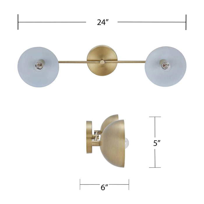 Pedretti Bronze 2-Light Indoor Sconce Default -DTYStore