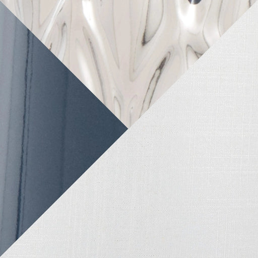 Penelope 22' Contemporary Ceramic Table Lamp with Dark Blue & Silver Ceramic Body and White Shade by LumiSource Default -DTYStore