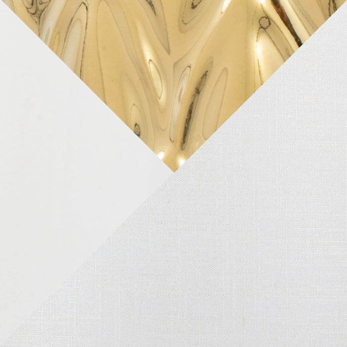 Penelope 22' Contemporary Ceramic Table Lamp with White & Gold Ceramic Body and White Shade by LumiSource Default -DTYStore