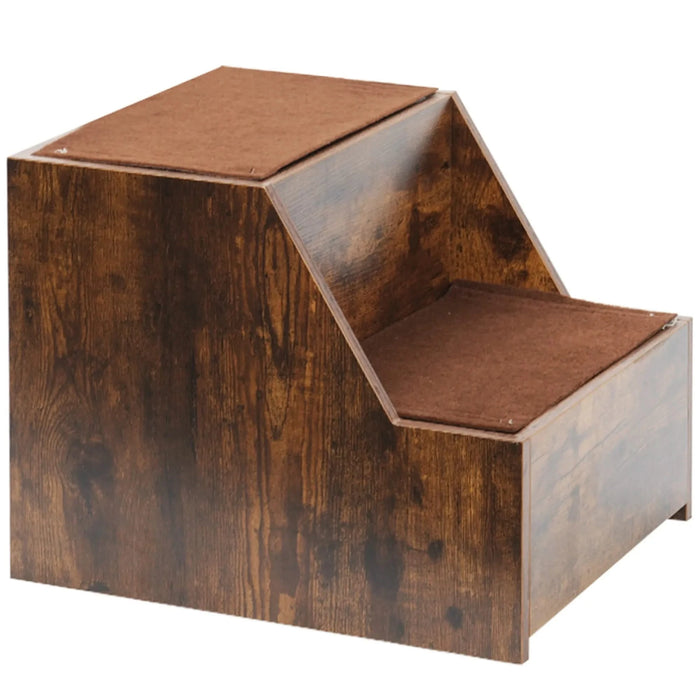 Pet Bunk Bed with Removable Step for Dogs and Cats, Multi-Level Window Perch Seat with Cushion and Scratch Pad, Indoor Use Default -DTYStore