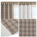 Plaid Faux Leather Tab Top Curtain Panel with Fleece Lining(Only 1 Pc Panel) Default -DTYStore