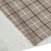 Plaid Faux Leather Tab Top Curtain Panel with Fleece Lining(Only 1 Pc Panel) Default -DTYStore