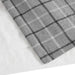 Plaid Faux Leather Tab Top Curtain Panel with Fleece Lining(Only 1 Pc Panel) Default -DTYStore