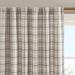Plaid Rod Pocket and Back Tab Curtain Panel with Fleece Lining, Thermal Insulated Brown 50x108' 1PC -DTYStore