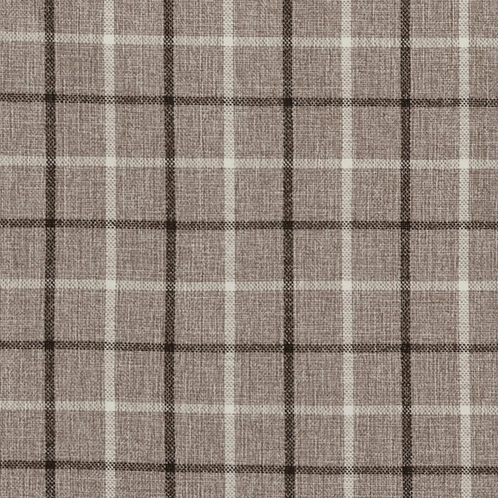 Plaid Rod Pocket and Back Tab Curtain Panel with Fleece Lining, Thermal Insulated Brown 50x108' 1PC -DTYStore