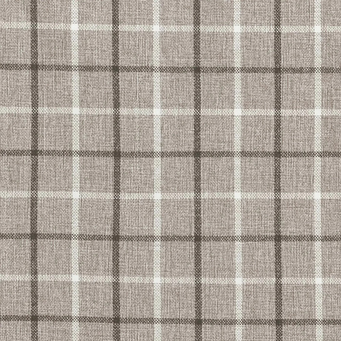 Plaid Rod Pocket and Back Tab Curtain Panel with Fleece Lining, Thermal Insulated Brown 50x108' 1PC -DTYStore