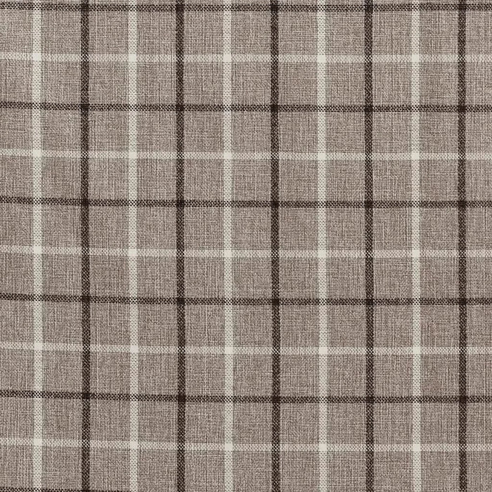 Plaid Rod Pocket and Back Tab Curtain Panel with Fleece Lining, Thermal Insulated Brown Not Specified -DTYStore