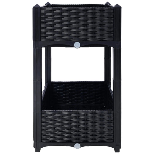 Planter Raised Beds - Elevated Planter Garden Box with Drainage Plug Raised Garden Beds for Vegetable/Flower/Herb Outdoor Standing Planter Beds Gardening Kit,Black,15.7'x15.7'x27.7' Downloads: 0 P Default -DTYStore