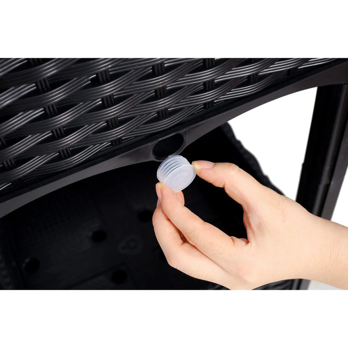 Planter Raised Beds - Elevated Planter Garden Box with Drainage Plug Raised Garden Beds for Vegetable/Flower/Herb Outdoor Standing Planter Beds Gardening Kit,Black,15.7'x15.7'x27.7' Downloads: 0 P Default -DTYStore