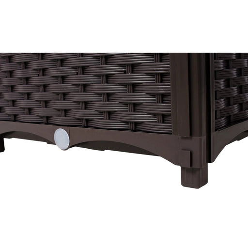 Planter Raised Beds - Elevated Planter Garden Box with Drainage Plug Raised Garden Beds for Vegetable/Flower/Herb Outdoor Standing Planter Beds Gardening Kit,Brown,15.7'x15.7'x27.7' Default -DTYStore