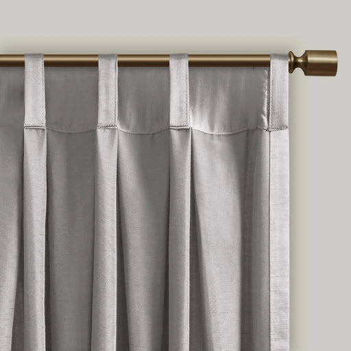 Pleat Curtain Panel with Tieback (Single) Silver 52x84' Default -DTYStore