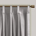 Pleat Curtain Panel with Tieback (Single) Silver 52x96' Default -DTYStore