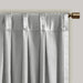 Pleat Curtain Panel with Tieback (Single) Silver 52x96' Default -DTYStore
