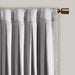 Pleat Curtain Panel with Tieback (Single) Silver 52x96' Default -DTYStore