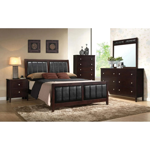 Pocatello Cappuccino 5-piece Eastern King Bedroom Set Default -DTYStore