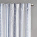 Poly Printed Curtain Panel with Tufted Stripe and Lining White/Navy 50x84' Default -DTYStore